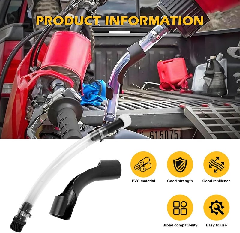 AMZAUTO VP Fuel Jug Hose, Tank Nozzle for VP Racing Fuel Jug 3/5.5 Gallon Gas Can, Gas Can Spout Replacement with 45 Degrees Hose Bender - Image 4